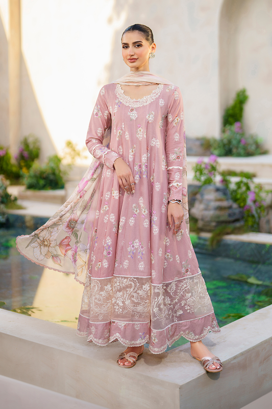 Iznik | Festive lawn 24 | SFL-08 - Designer Dress with Intricate embroidery and embellishments. Shop elegent wedding dress at Maria Faisal.