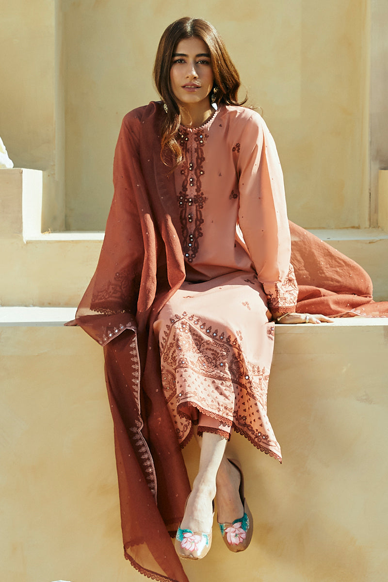 Cross Stitch | Premium Lawn 24 | ARID SAND - Ladies Clothes - Maria Faisal