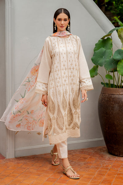 Baroque | Luxury Pret Summer | UF-4274 - Luxury Dress - available at Maria Faisal in UK and USA.