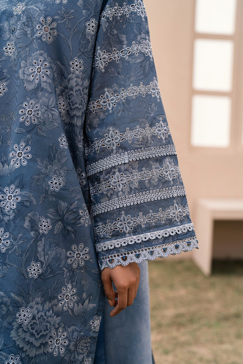 Baroque | Luxury Pret 24 | LAWN UF-601 - Designer Dress with Intricate embroidery and embellishments. Shop elegent wedding dress at Maria Faisal.