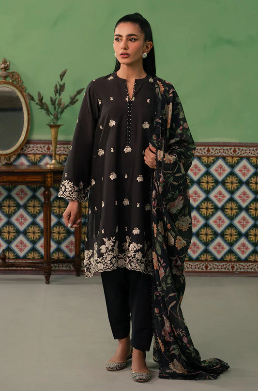 Cross Stitch | Mahiri Embroidered Collection | RAVEN FLORA - Ladies Clothes - Maria Faisal
