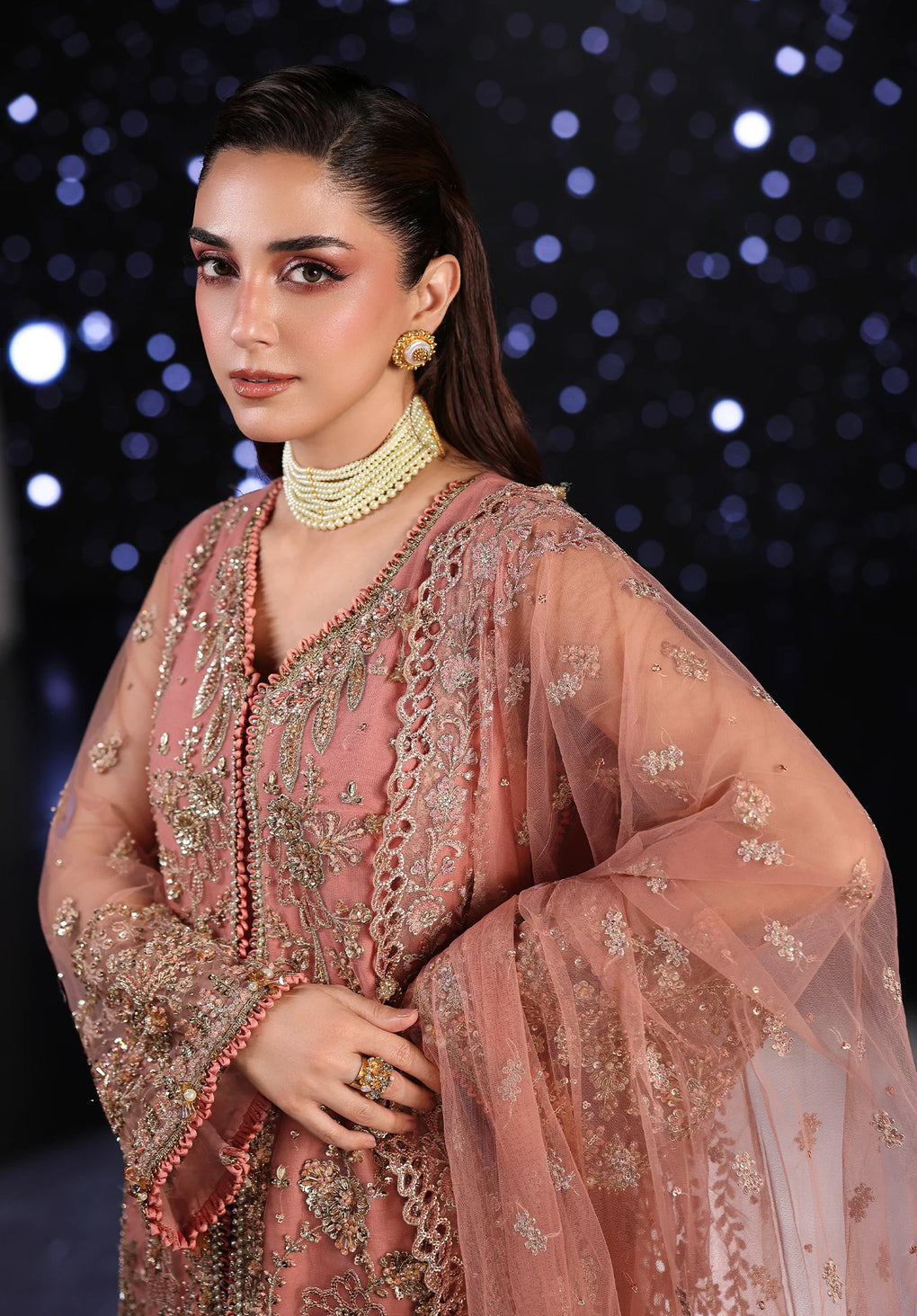 Elaf Premium | Stardom Formal Handwork 25 | ESH-05 BEYOND BEAUTY - Formal Dress - available at Maria Faisal in UK and USA.