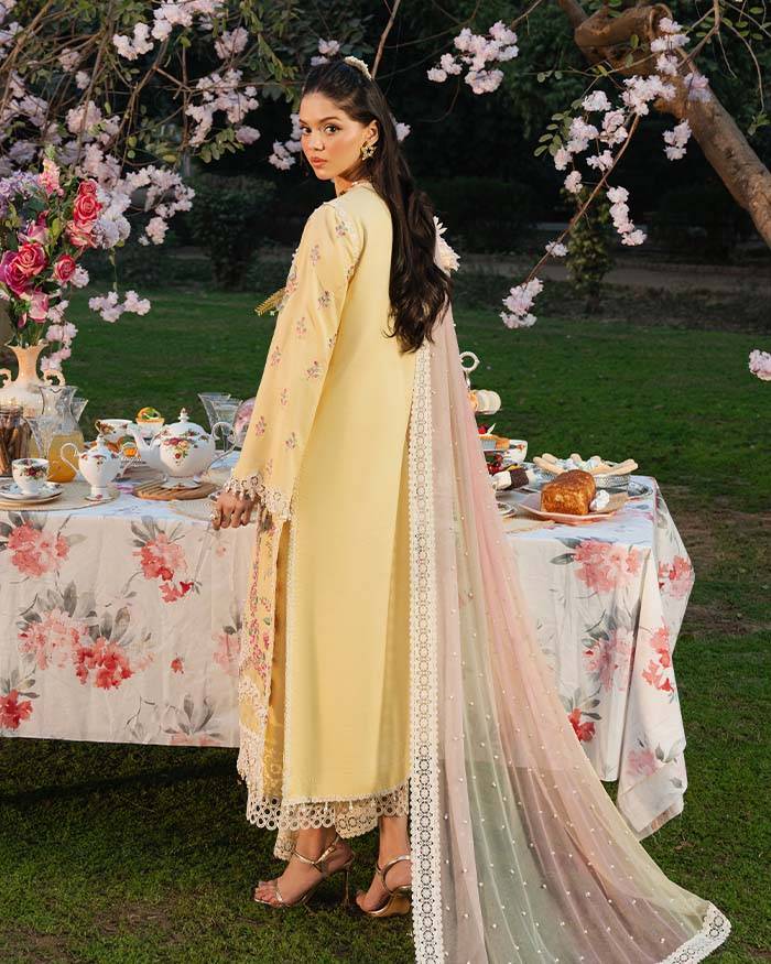 Zevk | Flora Festive Lawn | LIME by Maria Faisal - Registered Vendor of : Zevk - type : Ladies Clothes - 100% original wedding dresses