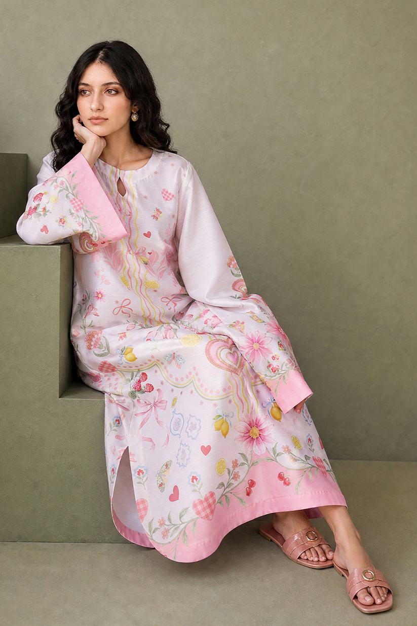 Saad Shaikh | Ease Fall Edit 26 | D-07 Kaftan - Casual Dress - available at Maria Faisal in UK and USA.