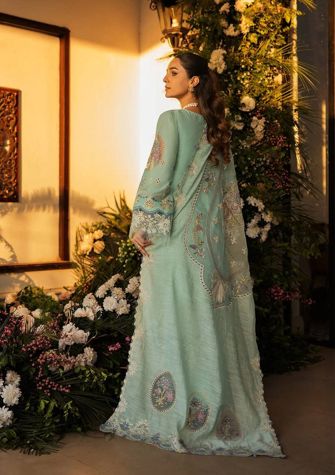 Kahf Premium | Luxury Lawn 25 | KLR-10 Elva by Maria Faisal - Registered Vendor of : Kahf Premium - type : Ladies Clothes - 100% original wedding dresses