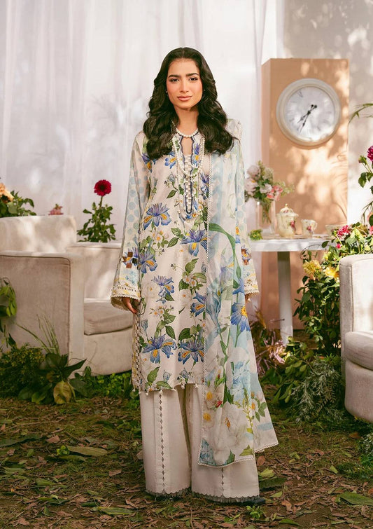 Elaf Premium | Prints 25 | EPS-6A IVORY PETALS by Maria Faisal - Registered Vendor of : Elaf Premium - type : Ladies Clothes - 100% original wedding dresses