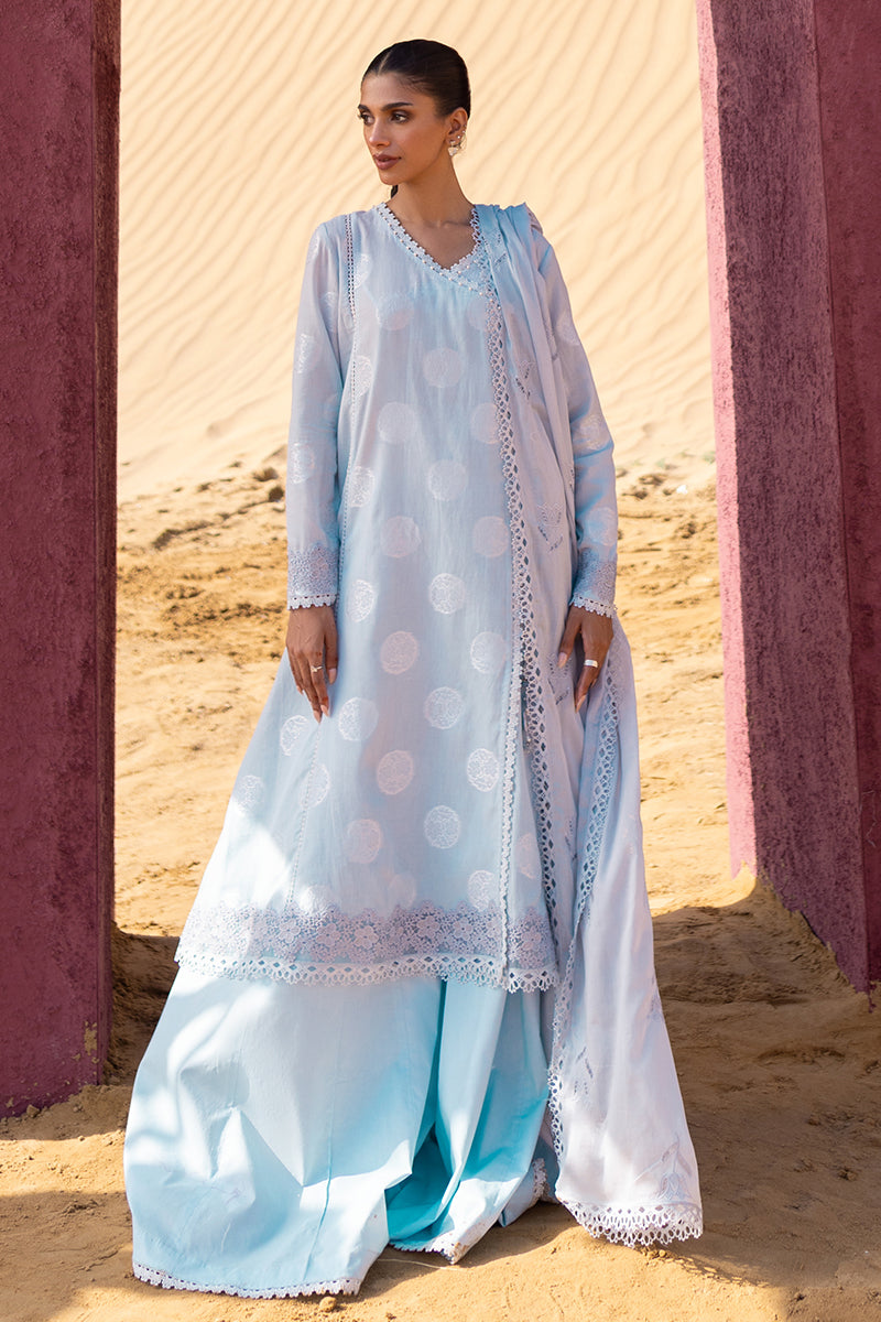 Cross Stitch | Eid Lawn 24 | CRYSTAL GLARE - Designer Dress with Intricate embroidery and embellishments. Shop elegent wedding dress at Maria Faisal.