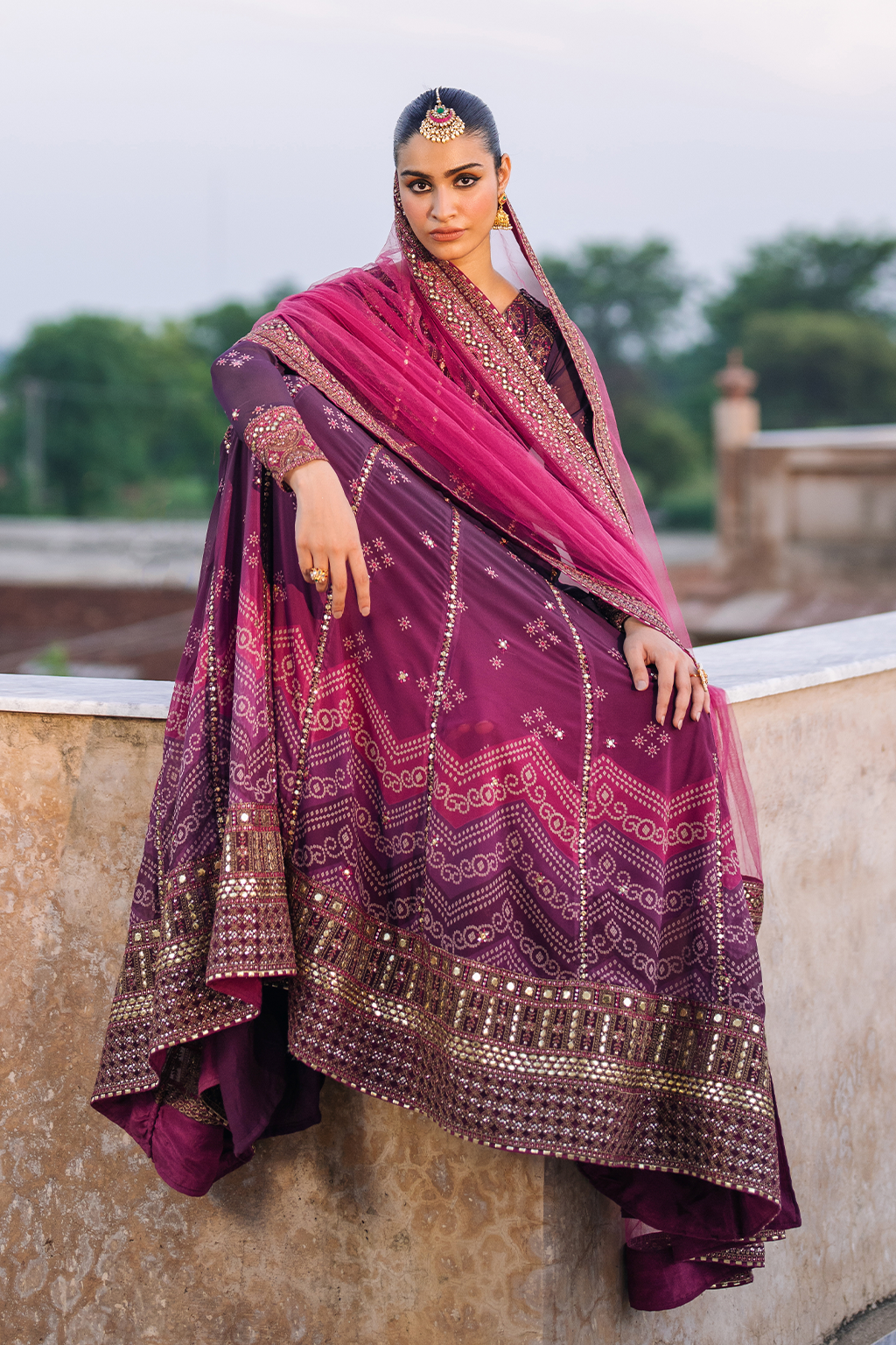 Iznik | Bandhani Formals | UE-333 - Ladies Clothes
