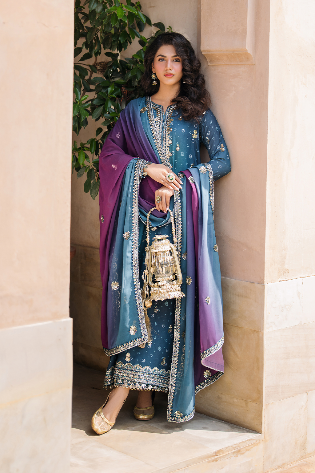 Iznik | Bandhani Formals | UE-335 - Ladies Clothes