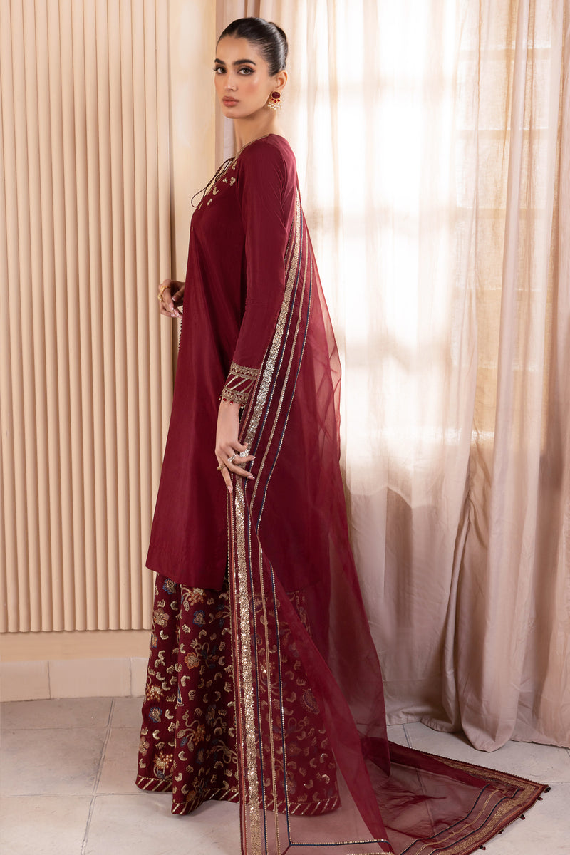 Jazmin | Formals Collection | RAW SILK UR-7016 - Ladies Clothes - Maria Faisal