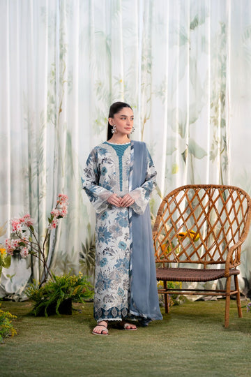 Aabyaan | Shezlin Chikankari Ramadan Edit 25 | ARZU (AR-14) - Designer Dress with Intricate embroidery and embellishments. Shop elegent wedding dress at Maria Faisal.