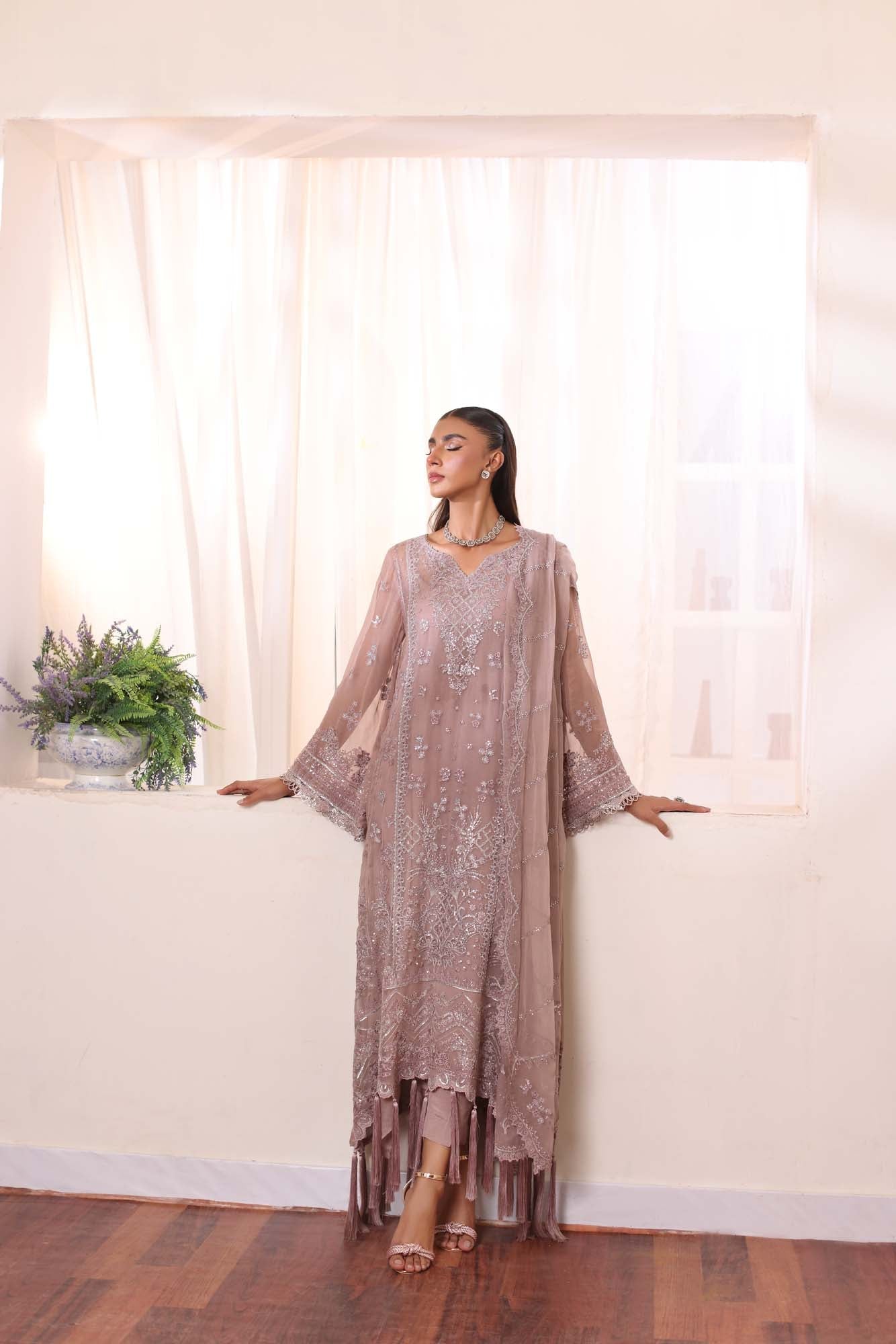 Noor by Saadia Asad | Noor Chiffon De Luxe | D7 - Wedding Dress - Maria Faisal