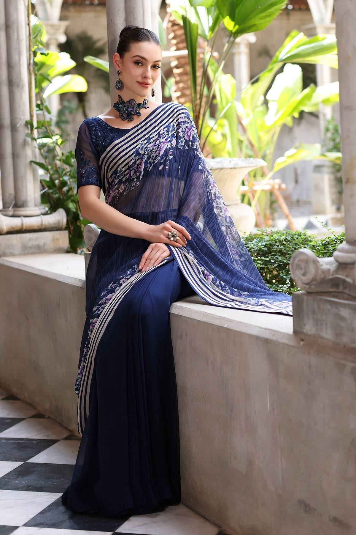 Chinyere | Formal Wedding Exclusive | DESERT ROSE S SARI (AA5355) by Maria Faisal - Registered Vendor of : Chinyere - type : Ladies Clothes - 100% original wedding dresses