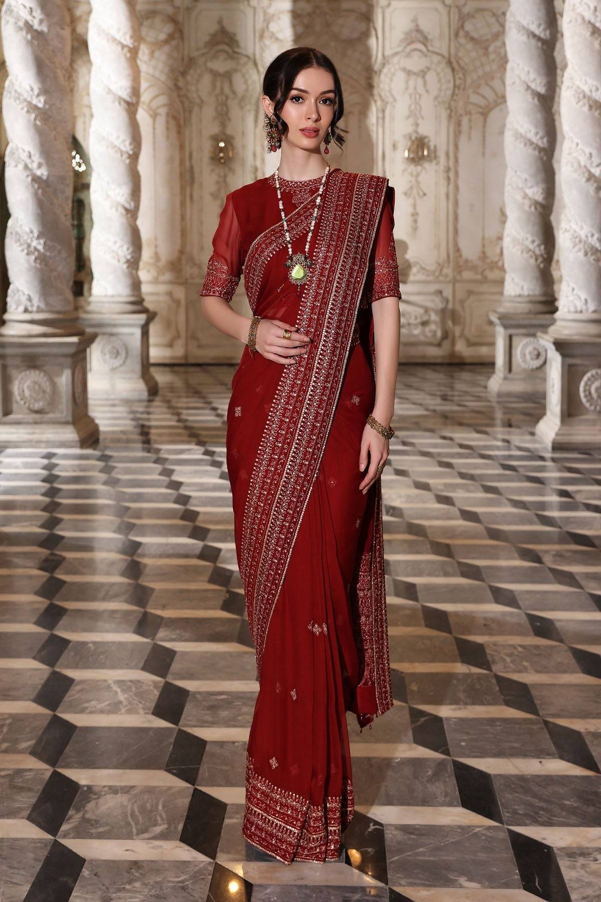 Chinyere | Formal Wedding Exclusive | SOHA B SARI (AA5343) by Maria Faisal - Registered Vendor of : Chinyere - type : Ladies Clothes - 100% original wedding dresses