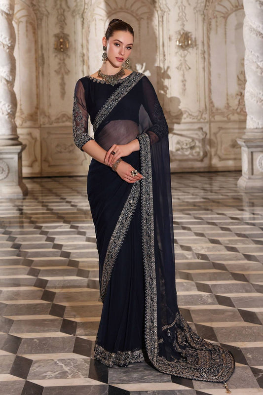 Chinyere | Formal Wedding Exclusive | ROYAL PEACE S SARI (AA5338) by Maria Faisal - Registered Vendor of : Chinyere - type : Ladies Clothes - 100% original wedding dresses