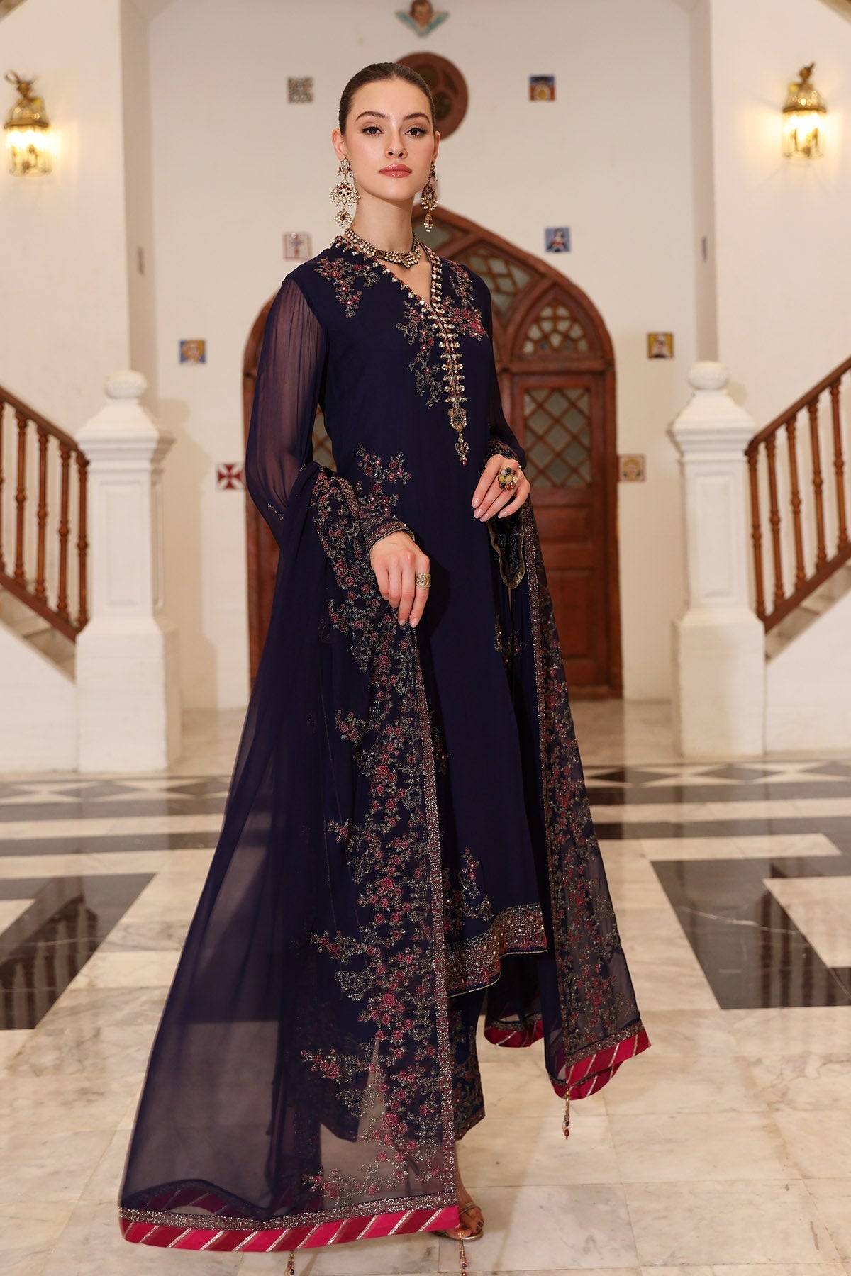 Chinyere | Formal Wedding Exclusive | INDIGO BUNCH (AA5260) by Maria Faisal - Registered Vendor of : Chinyere - type : Ladies Clothes - 100% original wedding dresses