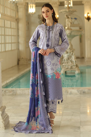 Charizma | Aniq Lawn Collection | AN5-01 - Designer Dress with Intricate embroidery and embellishments. Shop elegent wedding dress at Maria Faisal.