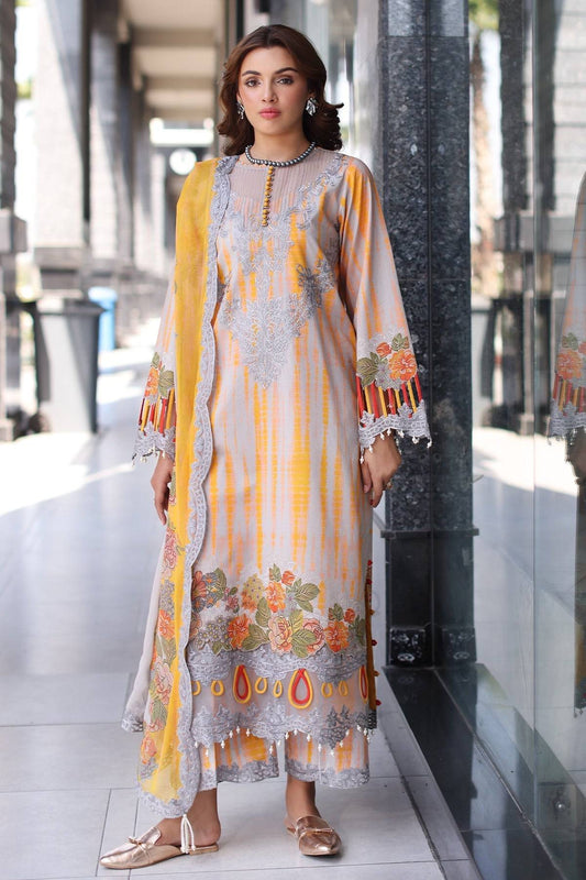 Charizma | Combination Lawn | CC5-25 by Maria Faisal - Registered Vendor of : Charizma - type : Ladies Clothes - 100% original wedding dresses