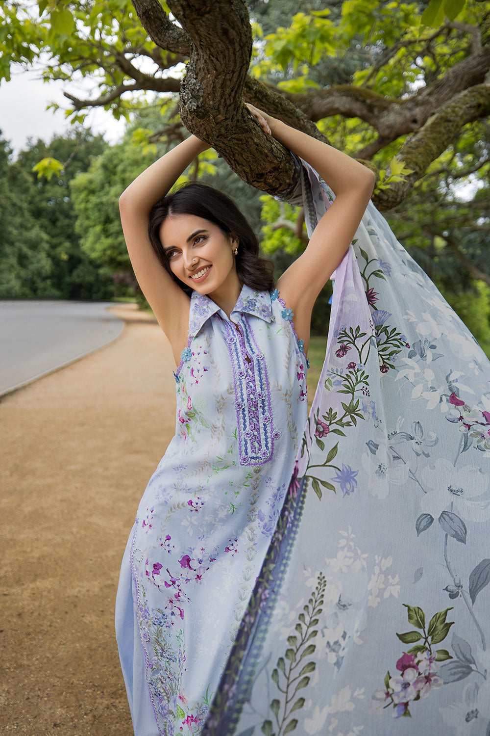 Sobia Nazir | Prints 26 | 3B - Luxury Dress - available at Maria Faisal in UK and USA.