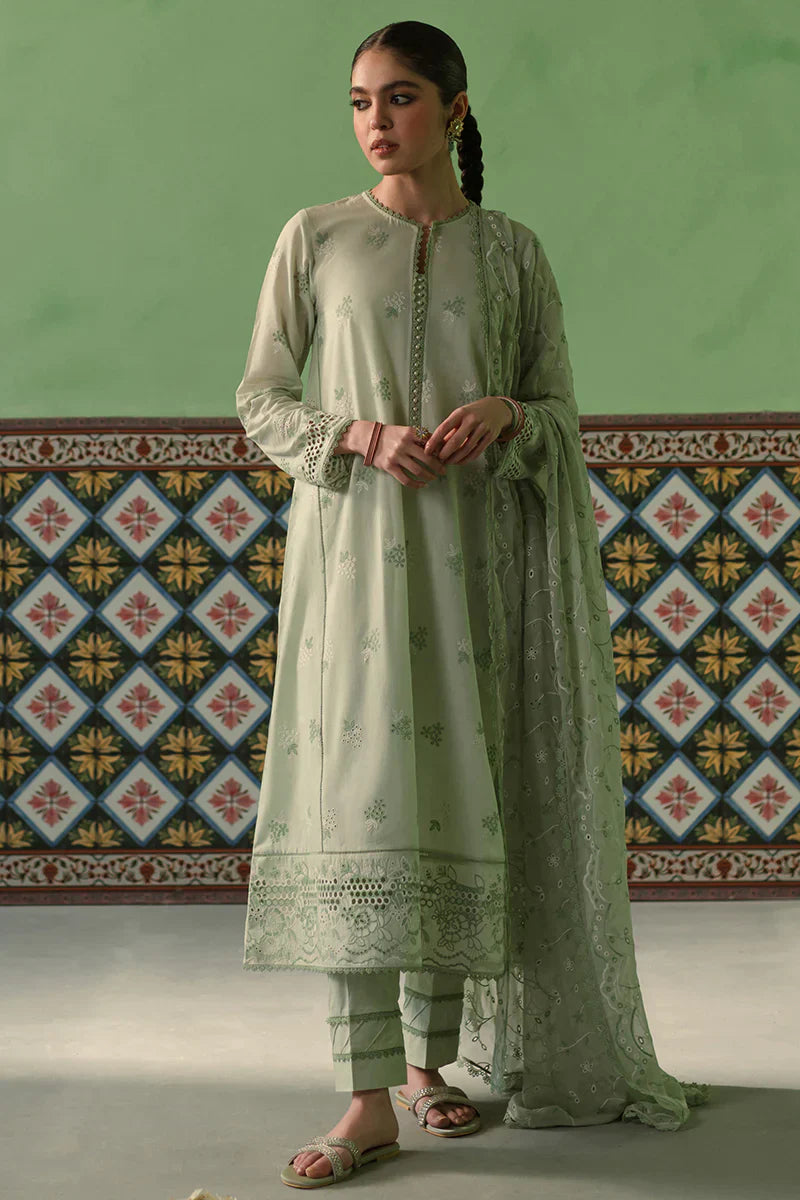 Cross Stitch | Chikankari Lawn | ICY MINT - Ladies Clothes - Maria Faisal