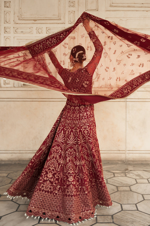 Ayzel | Pehli Nazar Wedding Formals | ZULEKHA - Designer Dress with Intricate embroidery and embellishments. Shop elegent wedding dress at Maria Faisal.