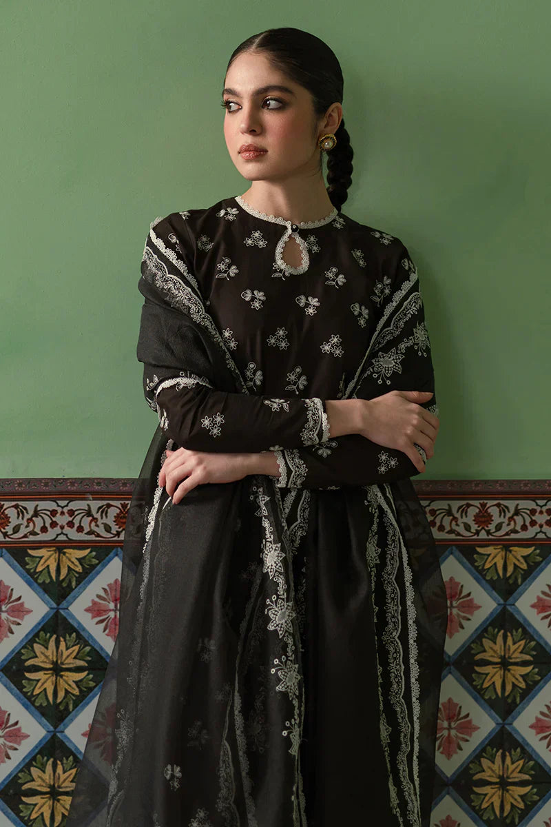 Cross Stitch | Chikankari Lawn | DUSKY SABLE - Ladies Clothes - Maria Faisal