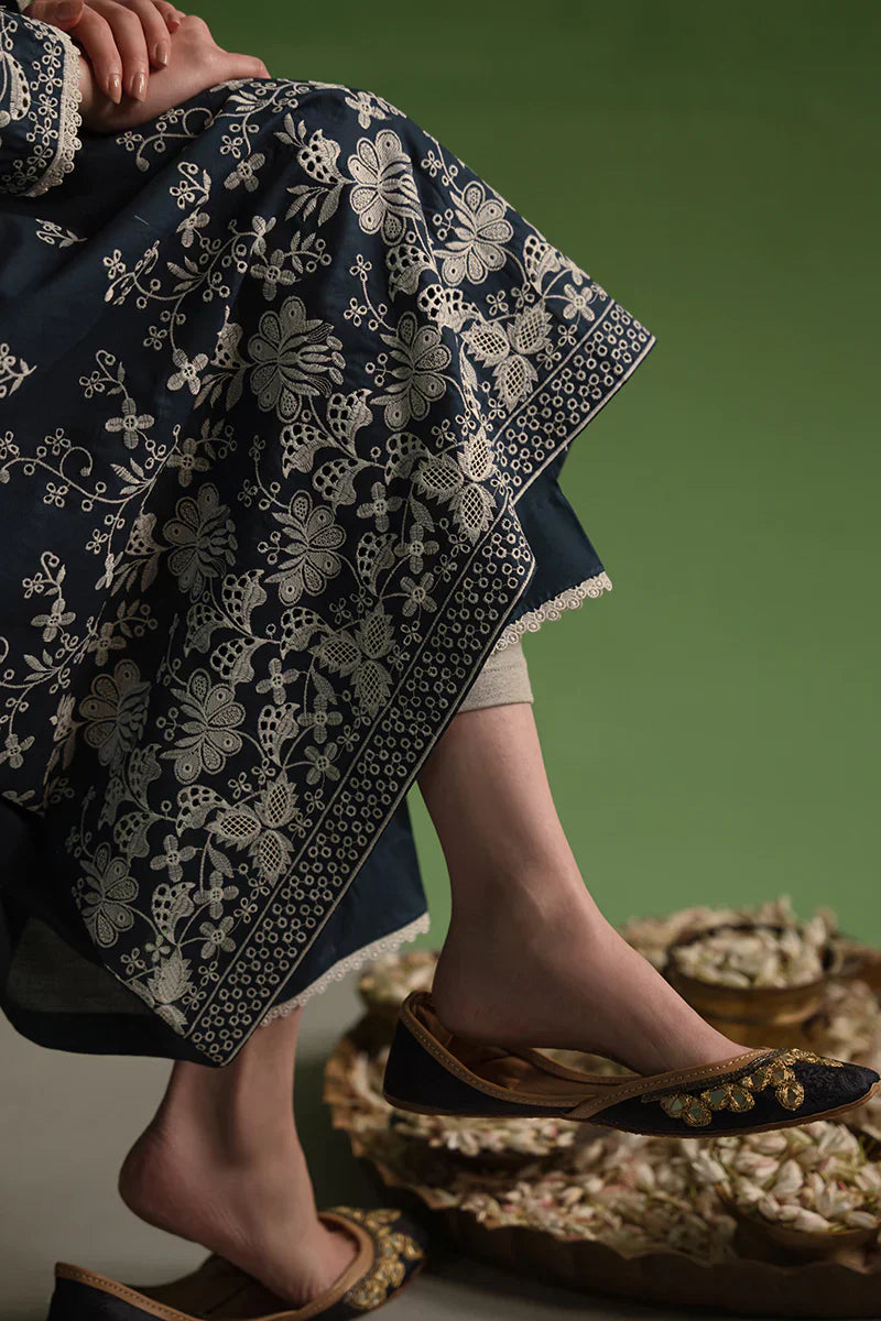 Cross Stitch | Chikankari Lawn | INSIGNIA BLUE - Ladies Clothes - Maria Faisal