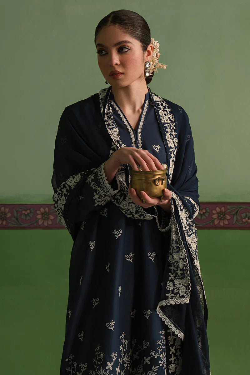 Cross Stitch | Chikankari Lawn | INSIGNIA BLUE - Ladies Clothes - Maria Faisal