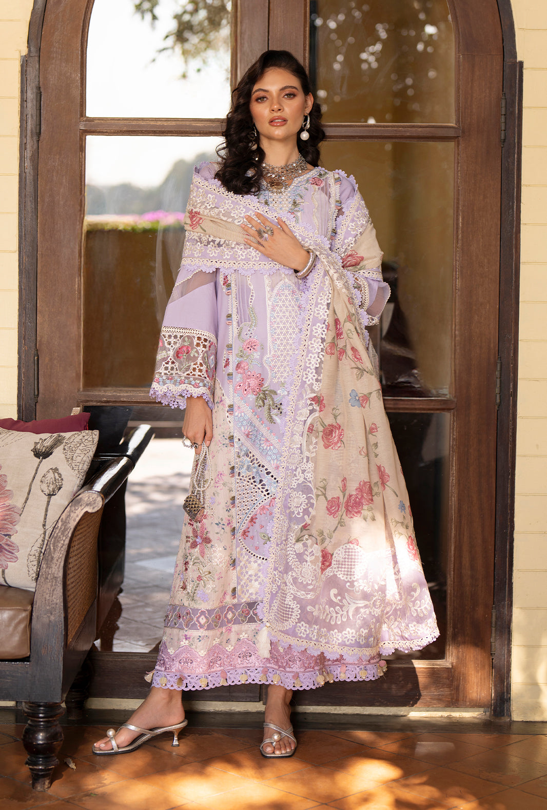 AJR Couture | Evara Luxury Lawn | Zaya - Luxury Dress - available at Maria Faisal in UK and USA.
