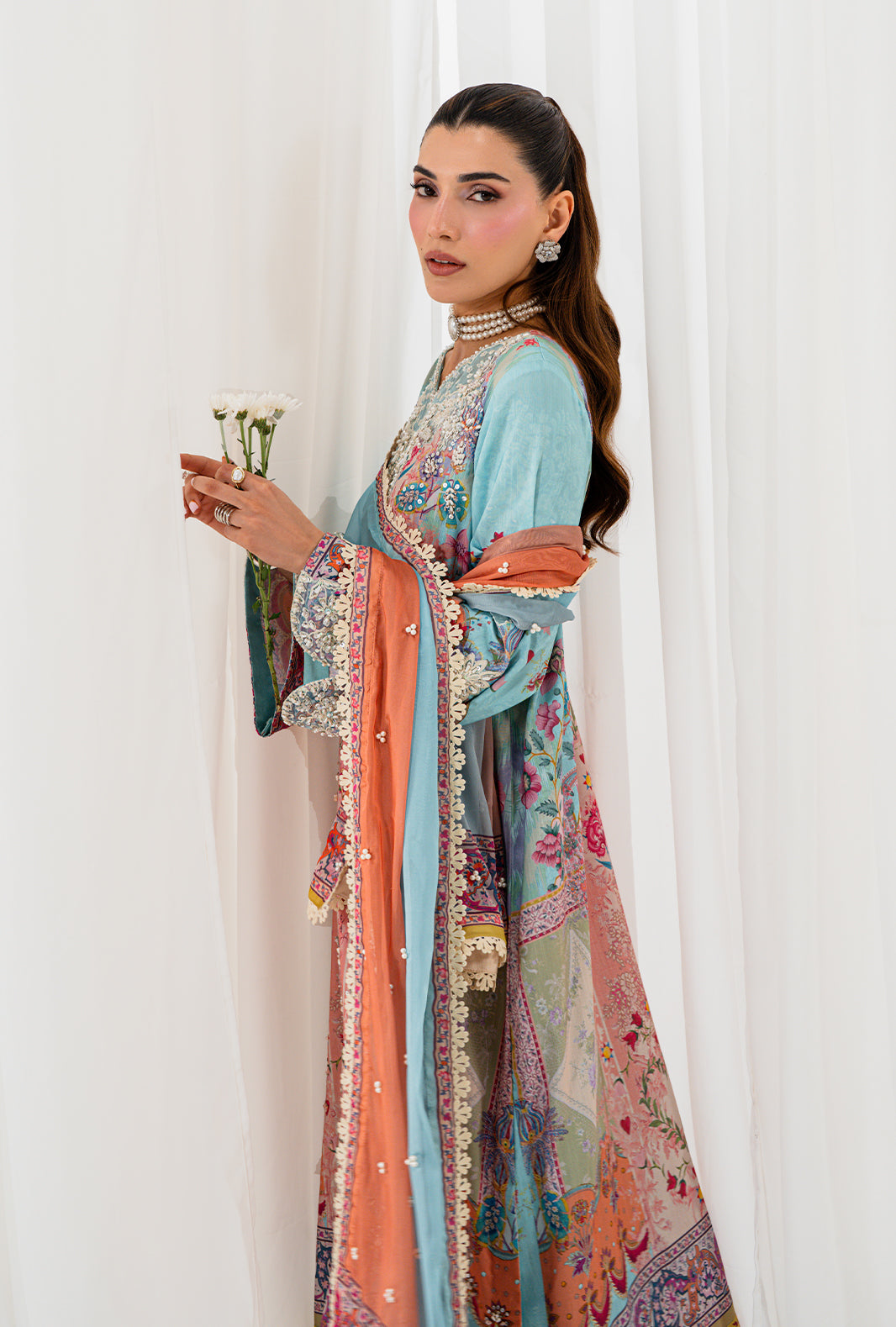 AJR Couture | Luxe Silk 26 | Lyra - Luxury Dress - available at Maria Faisal in UK and USA.