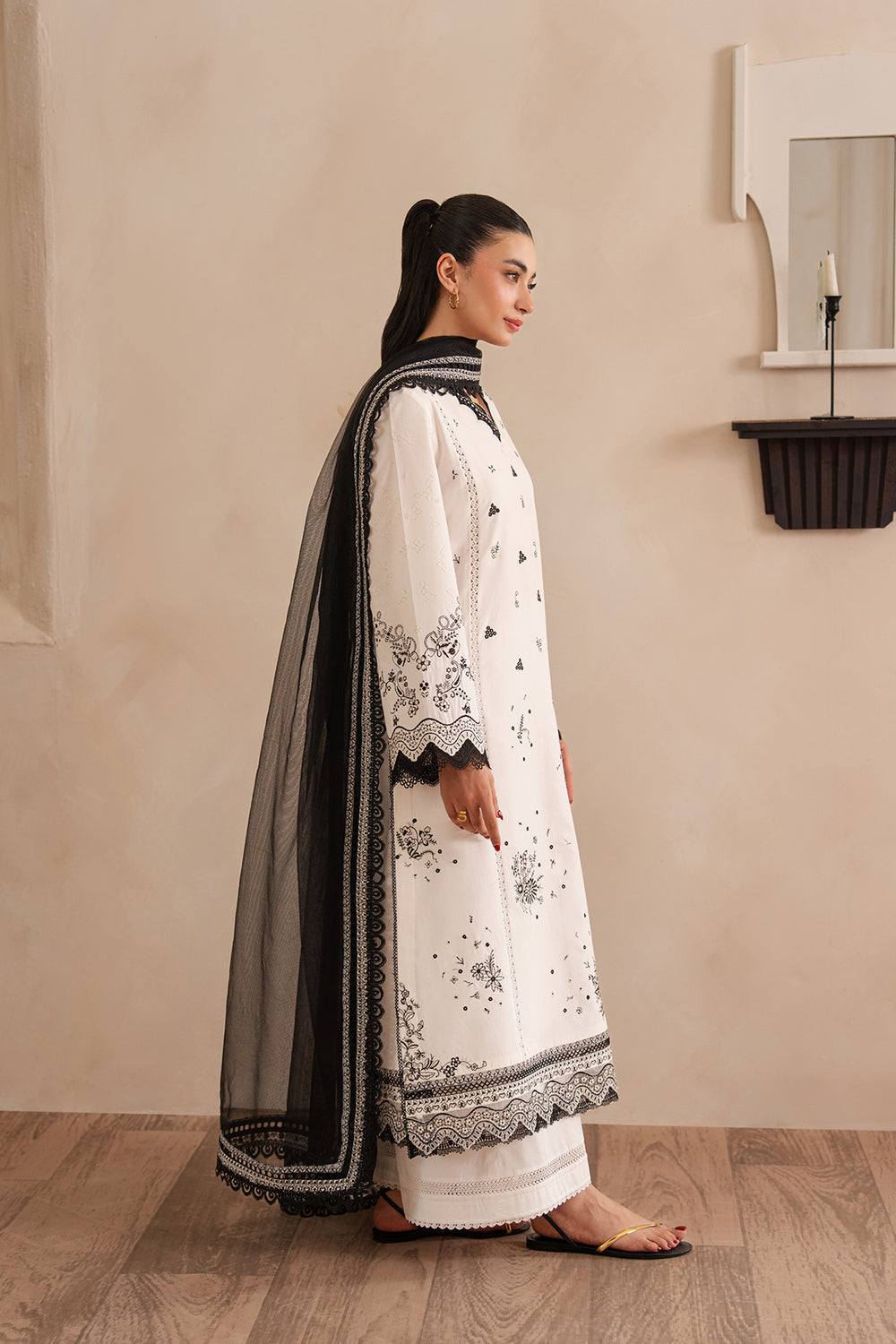 Afrozeh | Muted Muse 26 | Poise - Luxury Dress - available at Maria Faisal in UK and USA.