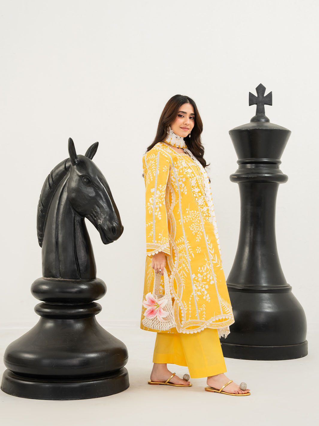 Mahnur | Anaya Lawn | ANA-019 - Luxury Dress - available at Maria Faisal in UK and USA.