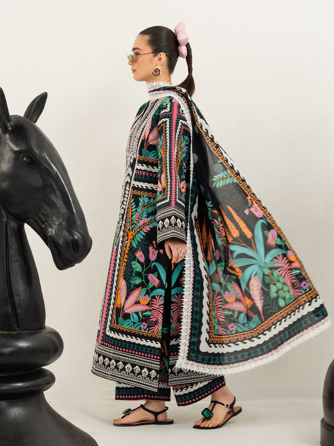 Mahnur | Anaya Lawn | ANA-020 - Luxury Dress - available at Maria Faisal in UK and USA.