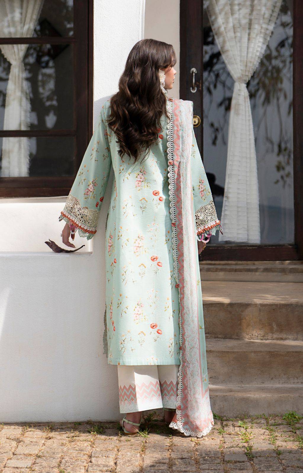 AJR Couture | Printakari Lawn 25 | Aqua by Maria Faisal - Registered Vendor of : AJR Couture - type : Ladies Clothes - 100% original wedding dresses