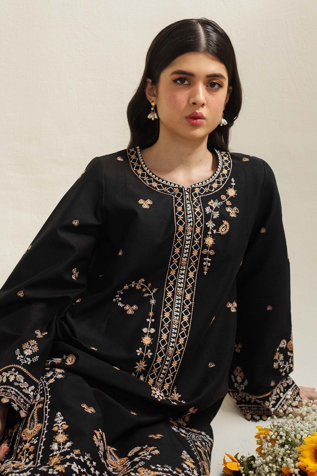 Zara Shahjahan | Coco Lawn Vol 2 | ARELA-7B - Designer Dress with Intricate embroidery and embellishments. Shop elegent wedding dress at Maria Faisal.
