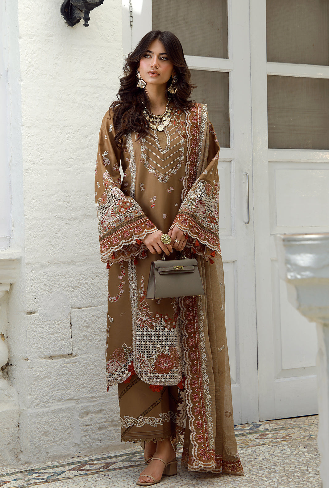 AJR Couture | Signature Lawn 26 | Noryx - Luxury Dress - available at Maria Faisal in UK and USA.