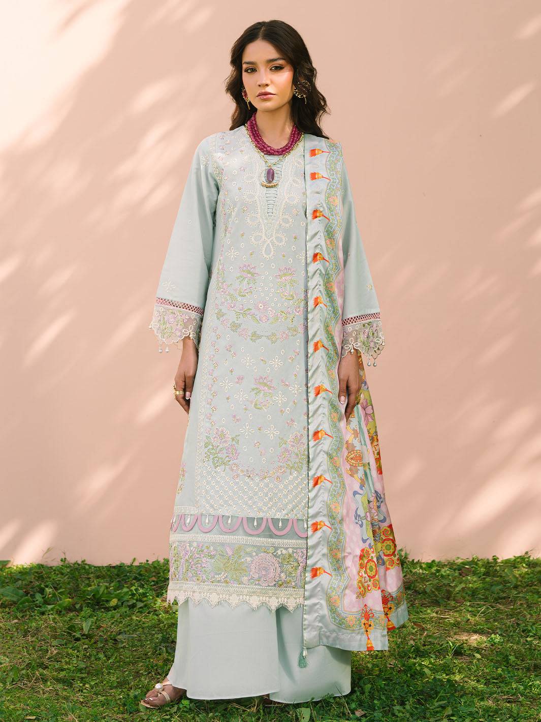 Mahnur | Dahlia Luxury Lawn 25 | Advina by Maria Faisal - Registered Vendor of : Mahnur - type : Ladies Clothes - 100% original wedding dresses
