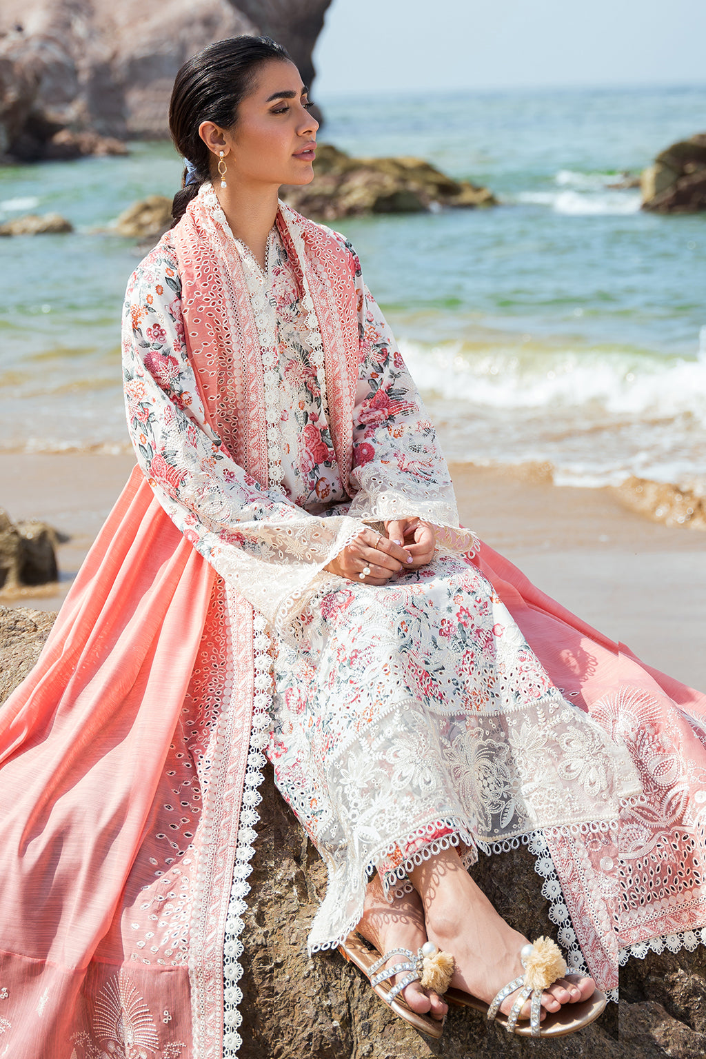 Afrozeh | Summer Together | Gardenia - Designer Suit - Maria Faisal