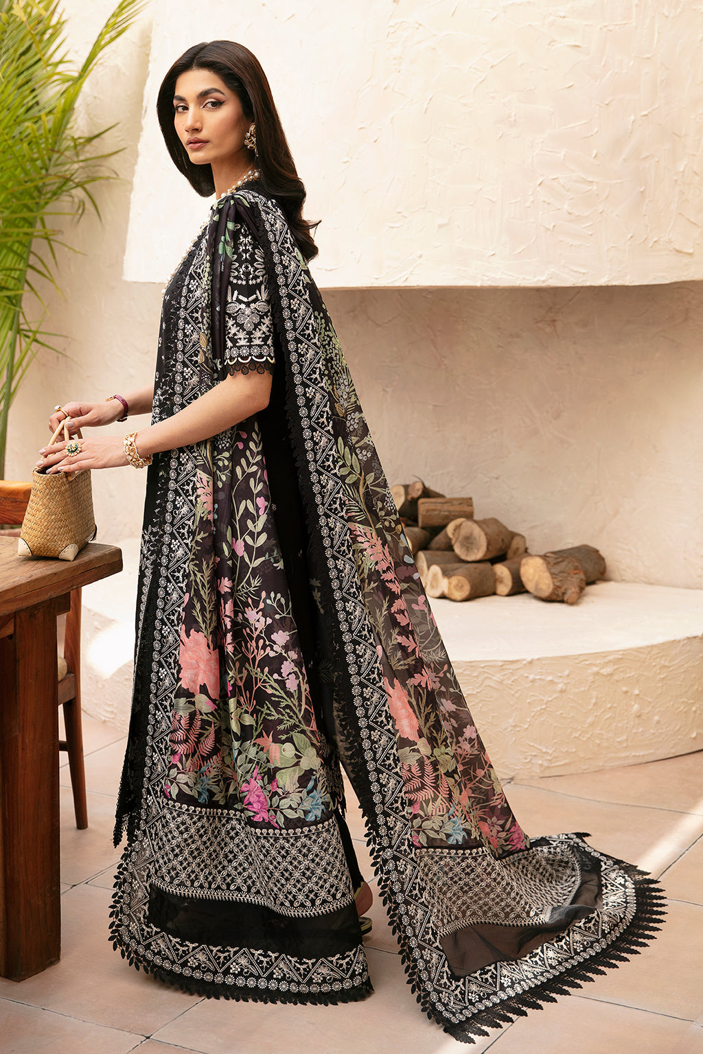 Afrozeh | Cascade Luxury Lawn 24 | Mila - Designer Suit - Maria Faisal