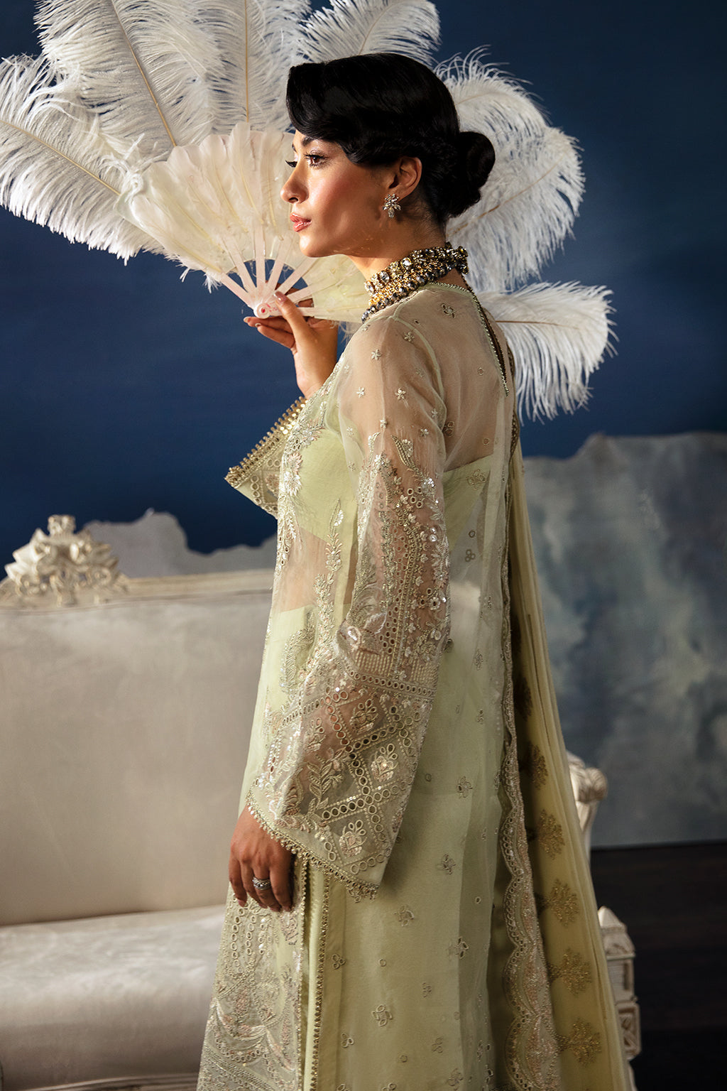 Afrozeh | La Fuchsia Festive 24 | Zelena - Pakistani Dress - Maria Faisal