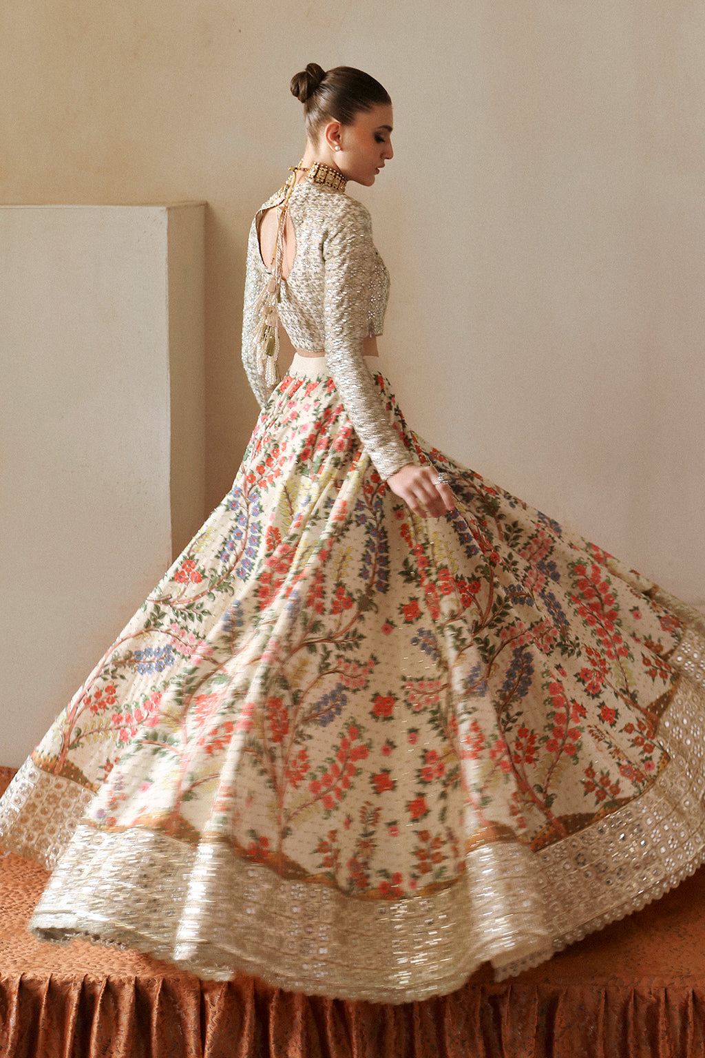 Afrozeh Shehnai Wedding Formals 24 Gulnar - Off White Pakistani Dress with intricate embroidery and embellishments. Shop elegant Asian dresses at Maria Faisal.