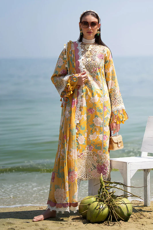 AJR Couture | Alif Signature Luxury Lawn 24 | Sunlit - Pakistani Designer Dress - Maria Faisal