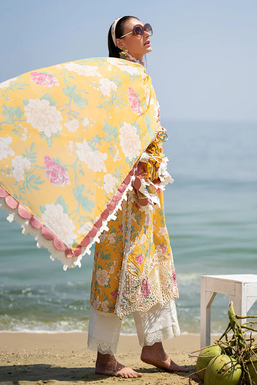 AJR Couture | Alif Signature Luxury Lawn 24 | Sunlit - Pakistani Designer Dress - Maria Faisal