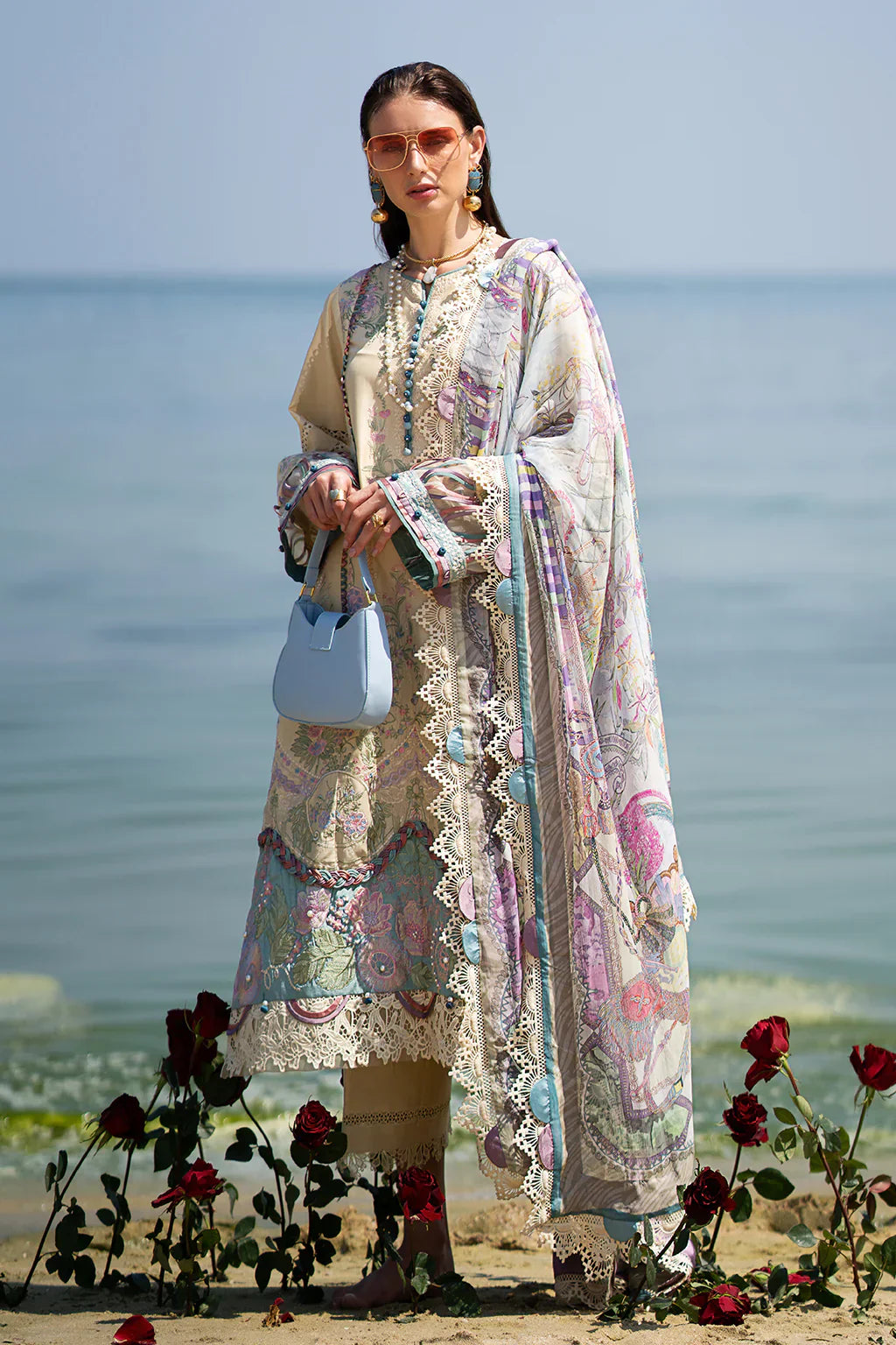 AJR Couture | Alif Signature Luxury Lawn 24 | Coraline - Pakistani Designer Dress - Maria Faisal