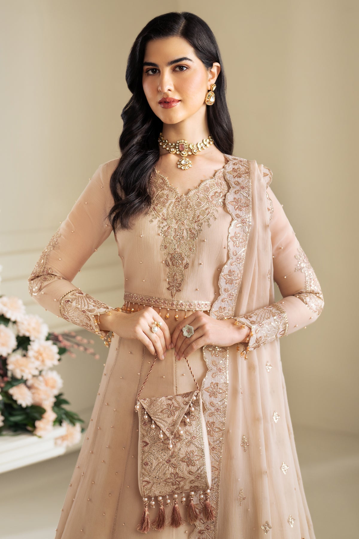 Alizeh | Selene Luxury Chiffon Collection 25 | AF-PS-8004-Lotus by Maria Faisal - Registered Vendor of : Alizeh - type : Ladies Clothes - 100% original wedding dresses