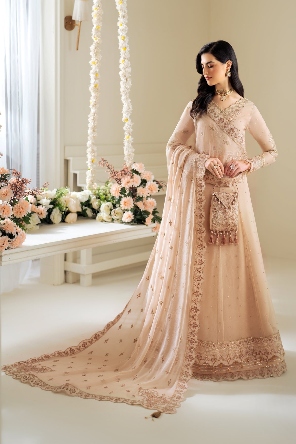 Alizeh | Selene Luxury Chiffon Collection 25 | AF-PS-8004-Lotus by Maria Faisal - Registered Vendor of : Alizeh - type : Ladies Clothes - 100% original wedding dresses