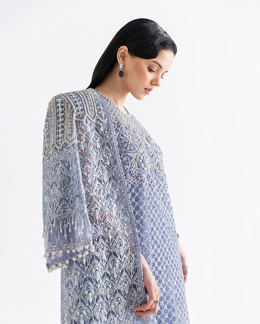 Mushq | Fleur Luxury Formals | Ammarylis - Formal Dress - available at Maria Faisal in UK and USA.