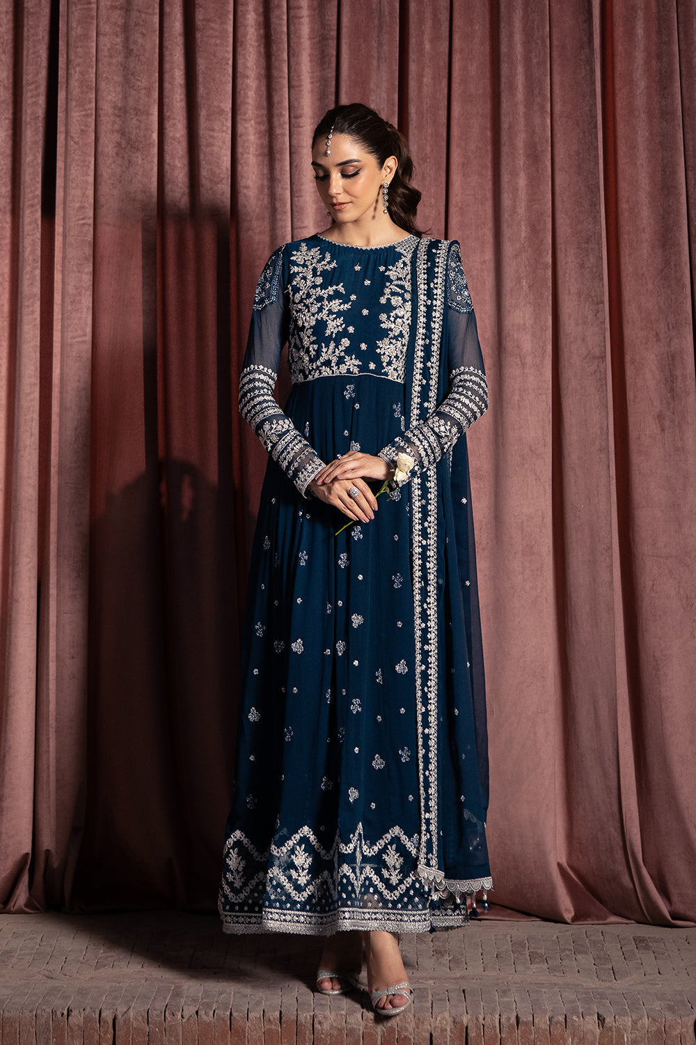 Azure | Luxe Formals | Aquatic Whisper - Ladies Clothes - Maria Faisal
