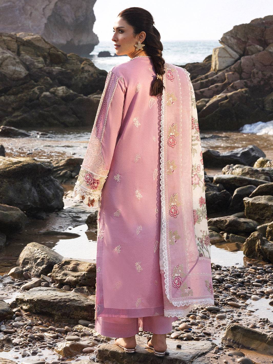 Mahnur | Sirena Luxury Lawn 25 | Aria by Maria Faisal - Registered Vendor of : Mahnur - type : Ladies Clothes - 100% original wedding dresses