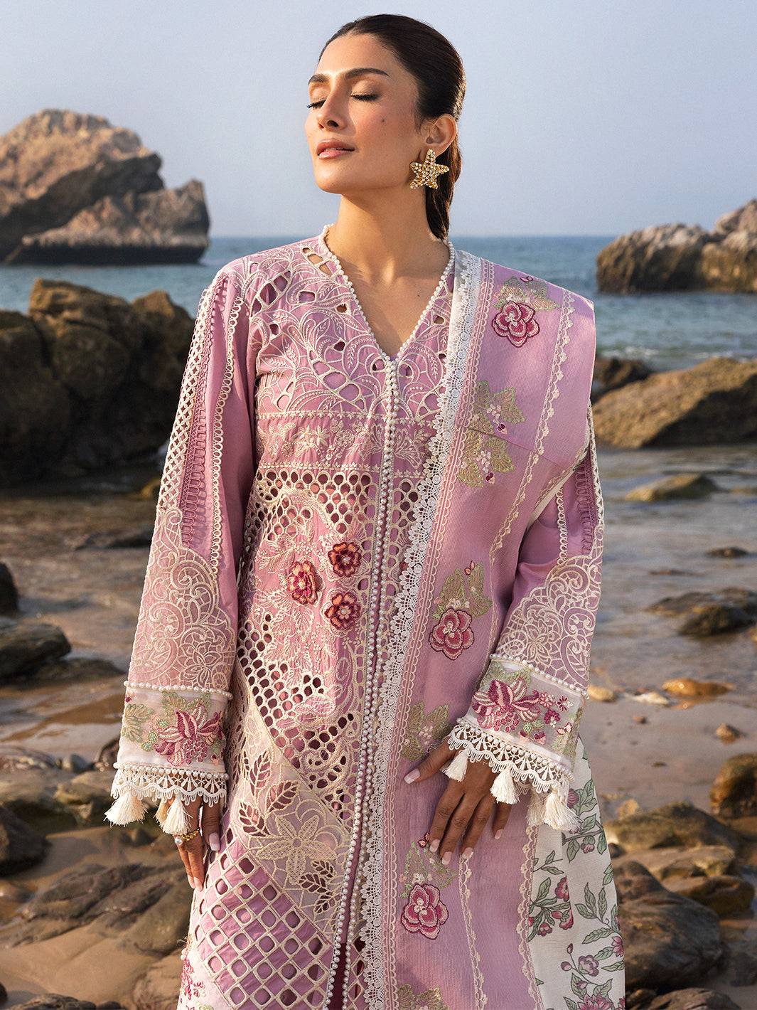 Mahnur | Sirena Luxury Lawn 25 | Aria by Maria Faisal - Registered Vendor of : Mahnur - type : Ladies Clothes - 100% original wedding dresses